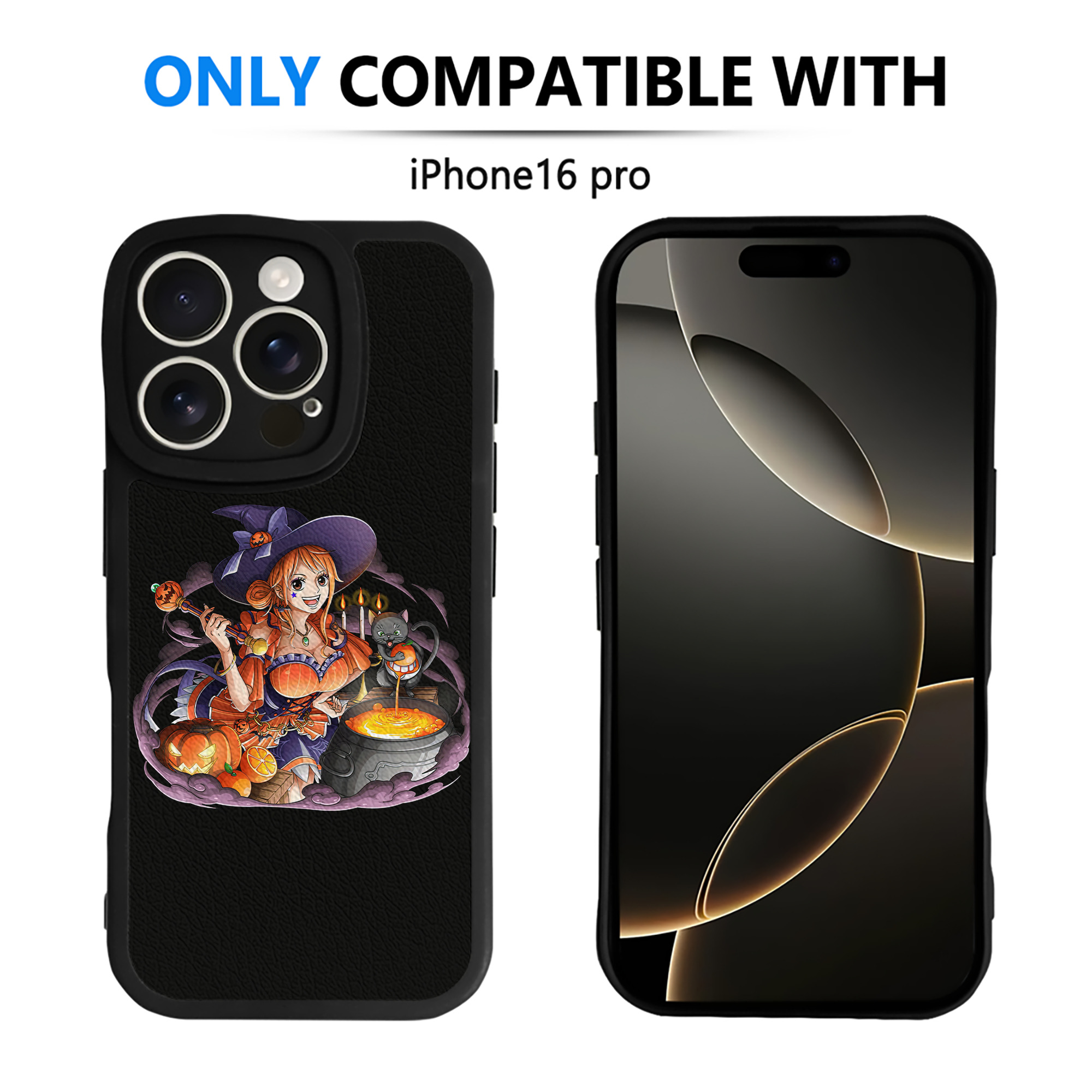（画像用） ワンピース ナミ ONE PIECE Nami 【iPhone 16シリーズ対応】シリコンスマホケース（レザー調） 材質：シリコン